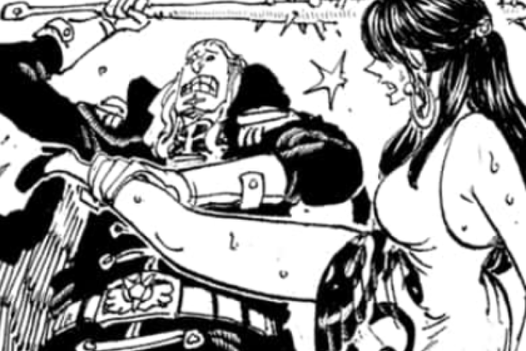 ネタバレ ! RAW マンガ『ONE PIECE』ワンピースの 第1163章、ただ手錠をかけられた女性