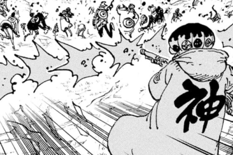 RAW マンガ『ONE PIECE』ワンピースの 第1163章、全く意味不明な銃乱射事件