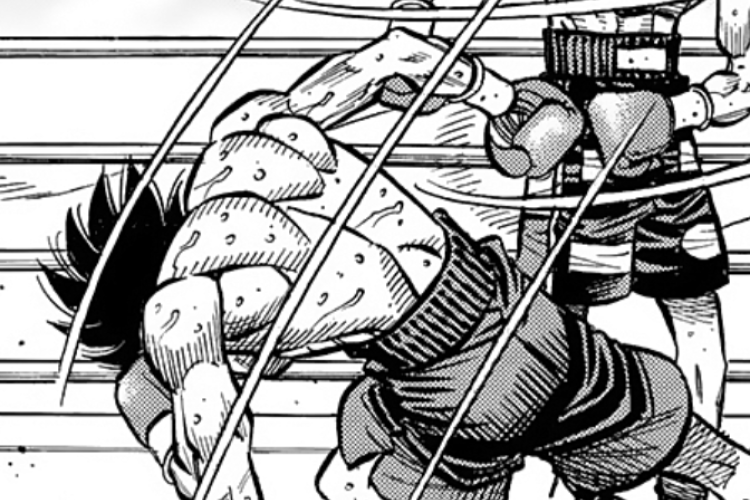 よろめいて倒れる！マンガ はじめの一歩『Hajime No Ippo』のraw第1506章